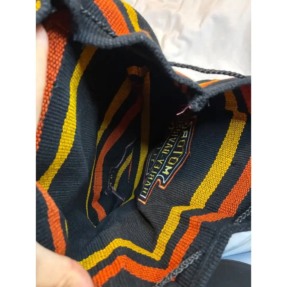 Rare Harley Davidson Motorcycle Woven Backpack / Bag - Excellent